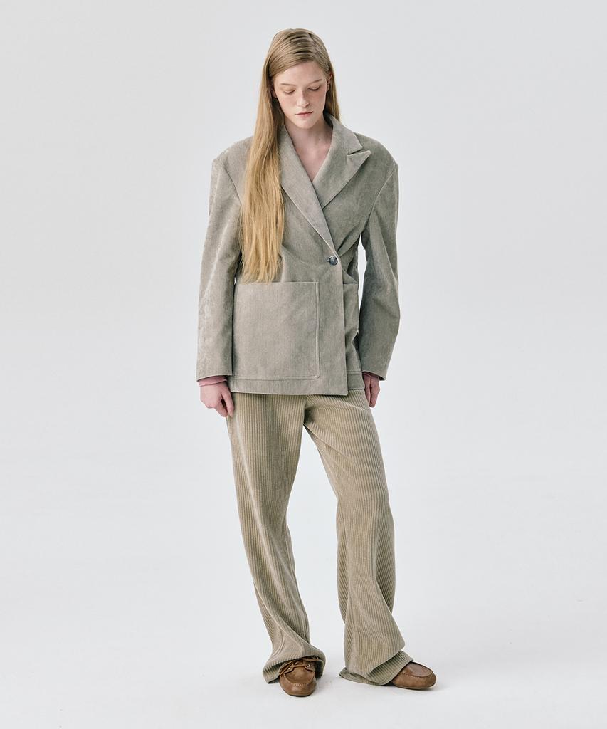 Wnderkammer Back Brushed 2-Way Jacket_Grey