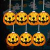 12Pcs Pumpkin Pendants Halloween Tree Decorations Waterproof Easy To Install Outdoor Indoor Reusable Hanging Ornaments
