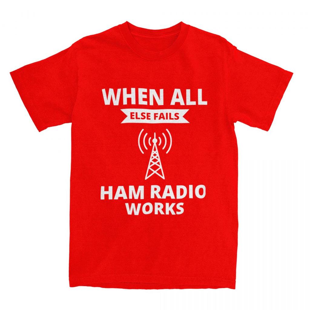 Amateur Ham Radio Operator T Shirt Summer Humor Y2K Retro T-Shirts 100 Cotton Tee Shirt For Male Short Sleeve Casual Clothes