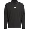 Long Sleeve Knitted Solid Color Loose Polo Shirt Men Tops Black JN3038