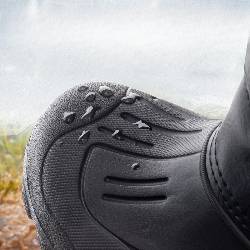 Утолщенные теплые зимние ботинки, короткие нескользящие рыболовные ботинки, мужская хлопковая обувь для подледной рыбалки