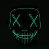 Светодиодная светящаяся маска El Wire Light Up The Purge Movie Костюм Light Party