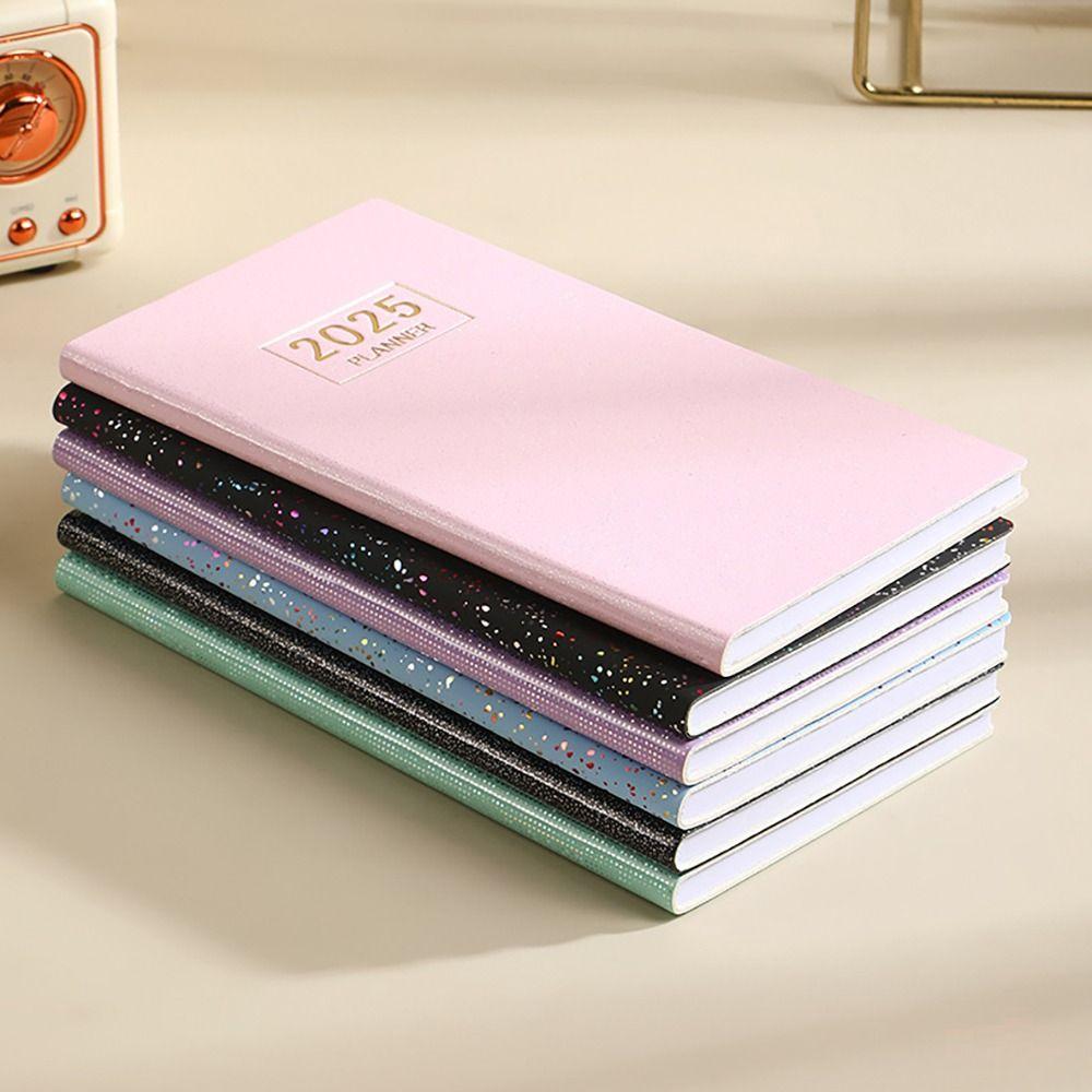 Планировщик A6 2025 Блокнот с календарем Ежедневный еженедельный ежемесячный планировщик 2025 Повестка дня Книга Школьный офис