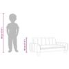 Kids  Sofa Cream 70 x 45 x 30 cm Fabric