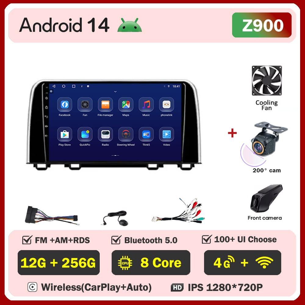 Автомобильный мультимедийный плеер для Honda CRV CR-V 5 RT RW 2016-2018 Автомобильный радио-плеер Стерео Головное устройство Беспроводной Android Auto GPS 5G Wi-Fi