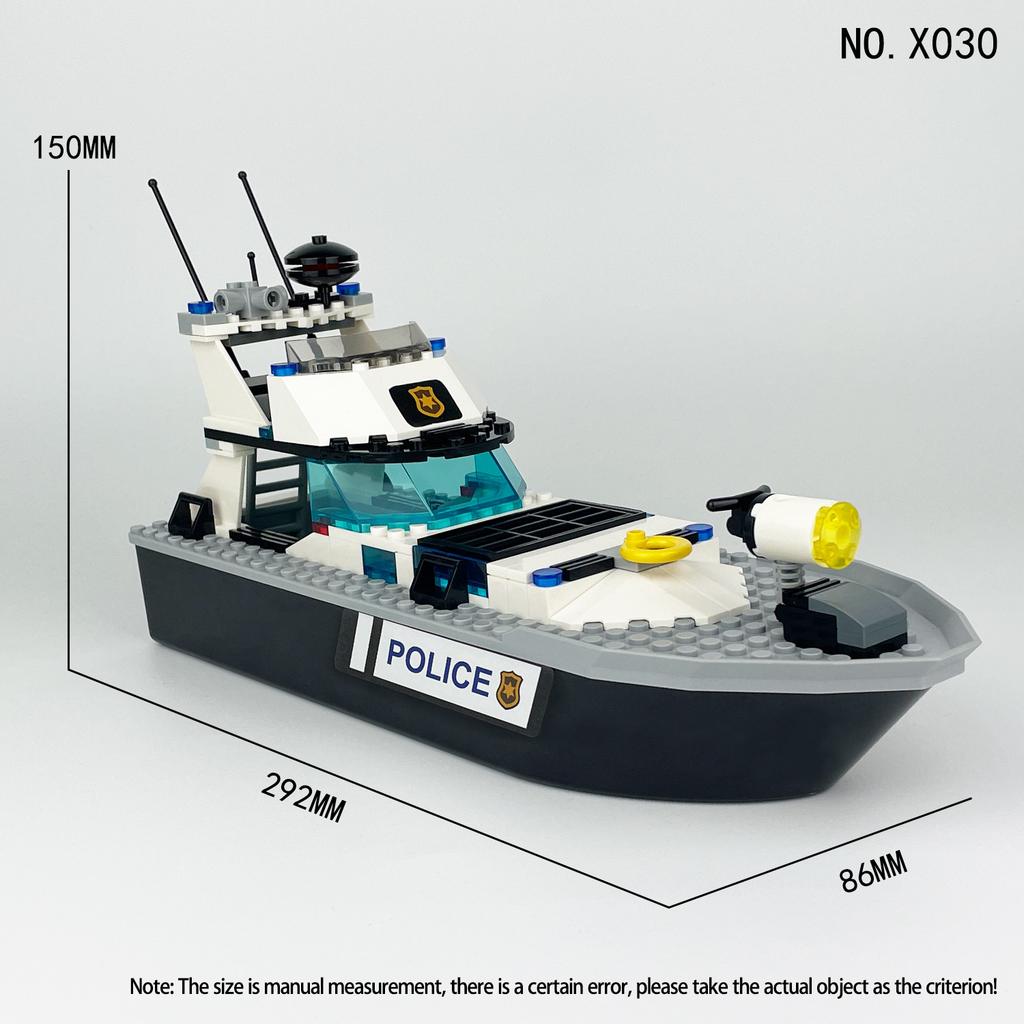 New Military Patrol Boat Building Blocks Set, Camouflage Warship DIY Assembly Toy, Educational Bricks Gift for Kids And Adults