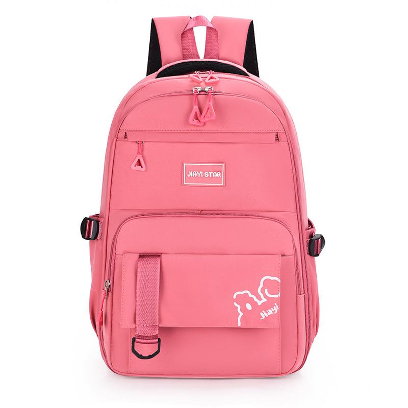 Однотонный рюкзак для школьников, рюкзак для девочек, большой емкости