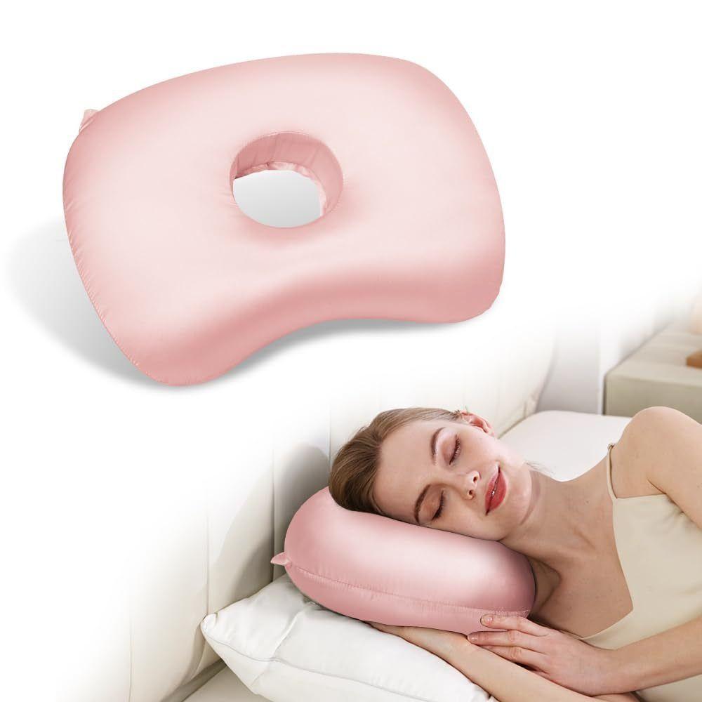 Portable Ear Piercing Pillow Ergonomic Ear Hole Donut Pillow Soft Ear Guard Pillow  Bedroom