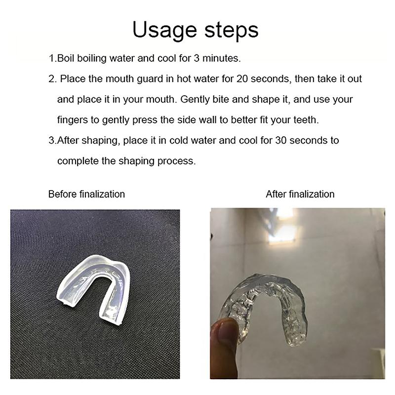 Спортивная защита зубов Санда Тхэквондо Бокс Защитное снаряжение Силиконовая защита зубов ЭВА Комплект против износа и храпа