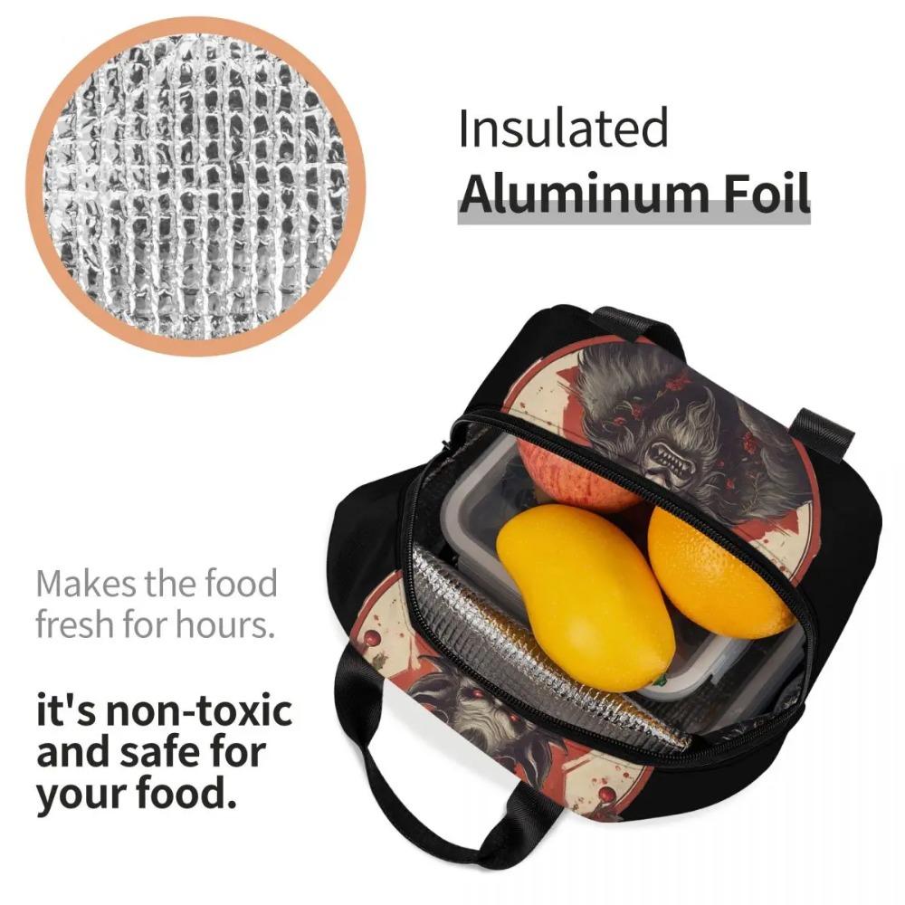 The Krampus Parade Festive Mischief After Dusk Insulated Lunch Bag for Women Office Cooler Thermal Food Box Tote Leakproof