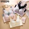 Gather Thin Underwear for Women Comfortable Breathable Sexy Lace Bra Push Up Bra