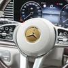 Наклейка на центр руля автомобиля подходит для Mercedes-Benz W253 x253 x205 W166W176 GLC/GLK/GLE, наклейка с эмблемой для интерьера.