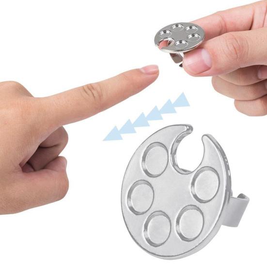 Mini Claw Ring Palette 3D Printed Nail Art Color Palette Mixing Ring Portable Small Nail Color Blending Tray for Nail Polishes