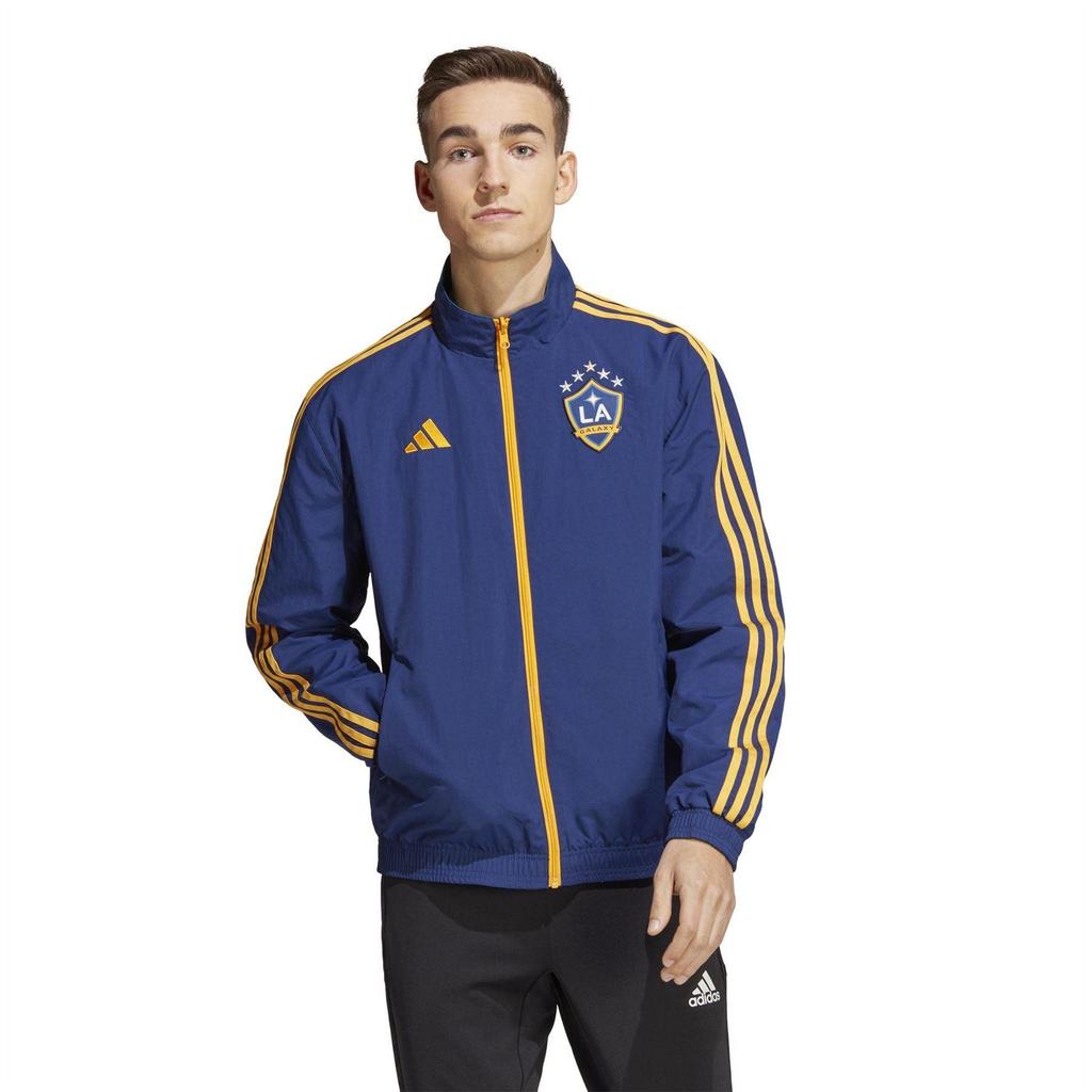 Adidas Mens LA Galaxy 3 Stripes Anthem Jacket