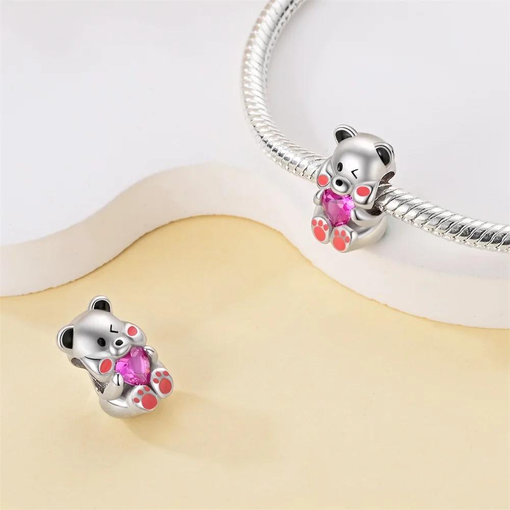 Exquisite Charms Copper Dog Owl Animals Hearts Beads Fit Bracelet Necklace Accessories Bead Jewelry Making Fine Jewelry Gift