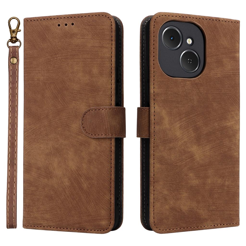 For TECNO Spark 40C Case Wallet RFID Blocking PU Leather Phone Cover Stand with Strap