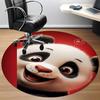 1PC Panda Smile Office Round Area Rug,  Mat Suitable ForOffice, Under Office Chairs Bedroom Living Room Home Decor, Room Deco