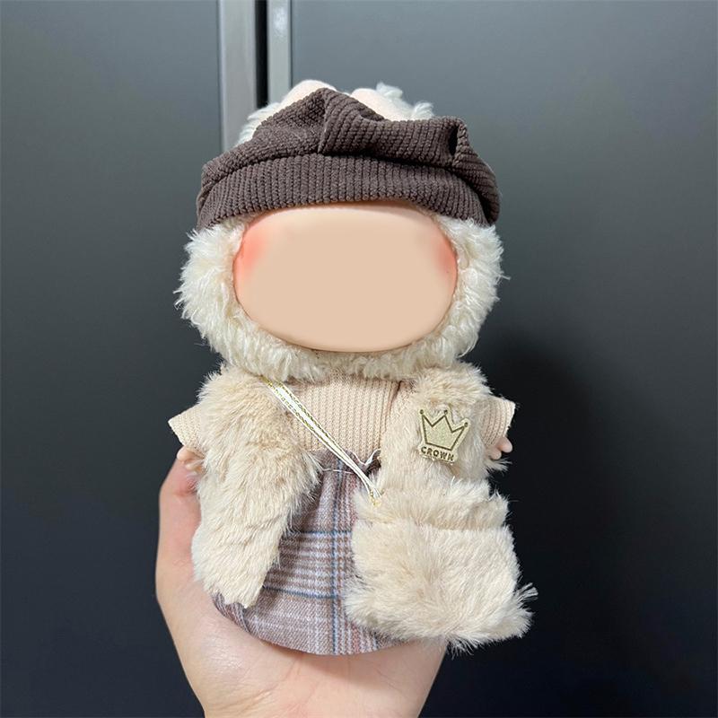 Набор украшений для кукольной одежды для 17-сантиметровой плюшевой виниловой куклы Labubu, стильный наряд, одежда, спортивный костюм для отдыха, аксессуары для наряда Labubu