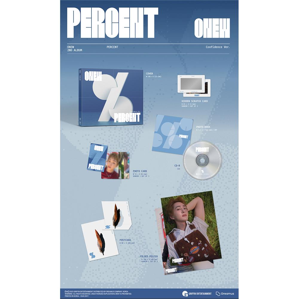 ONEW - PERCENT (Digipack Ver.)
