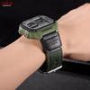Прочный спортивный ремешок для часов из нейлонового холста для моделей Casio - 18 мм, Регулируемый, с металлической пряжкой, Доступен в черном, зеленом и коричневом цветах