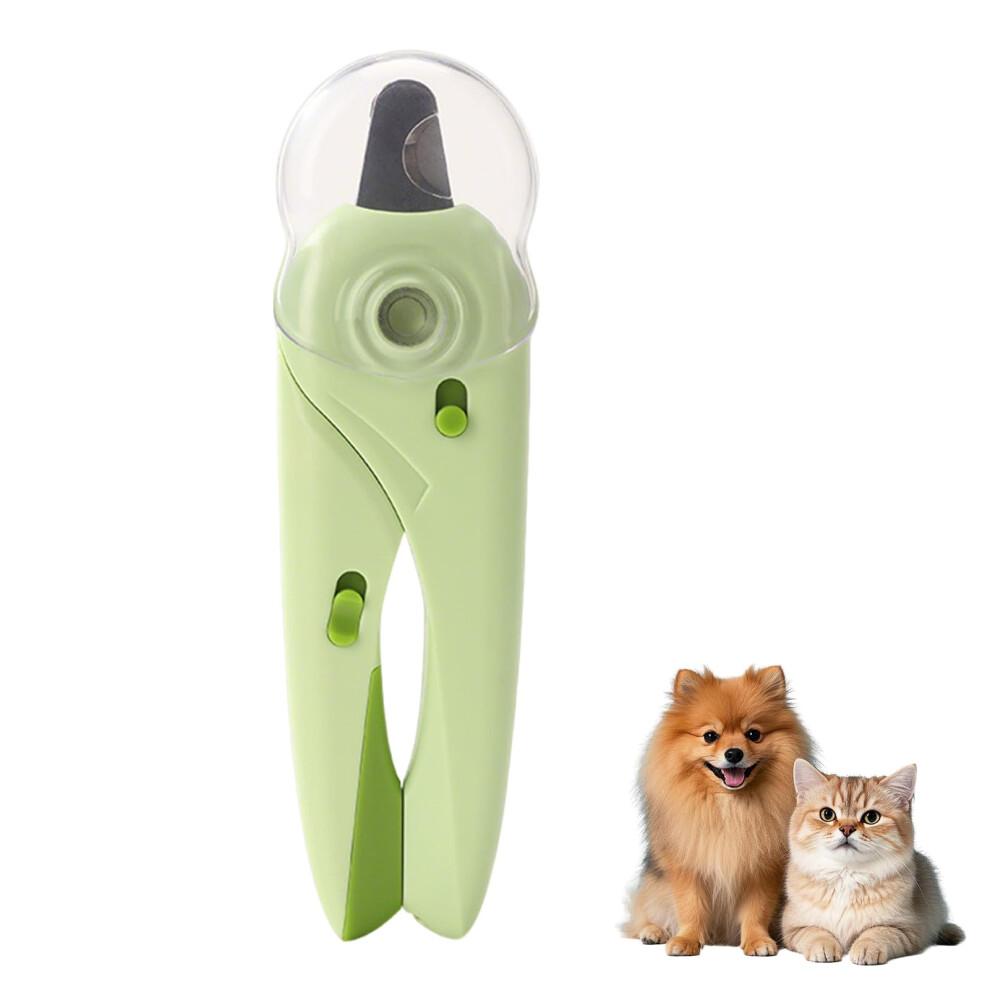 Nail Clippers with LED Light for Dogs and Cats, 2 in 1 Claw Cutter with Nail File, Splash Resistant for Rabbits