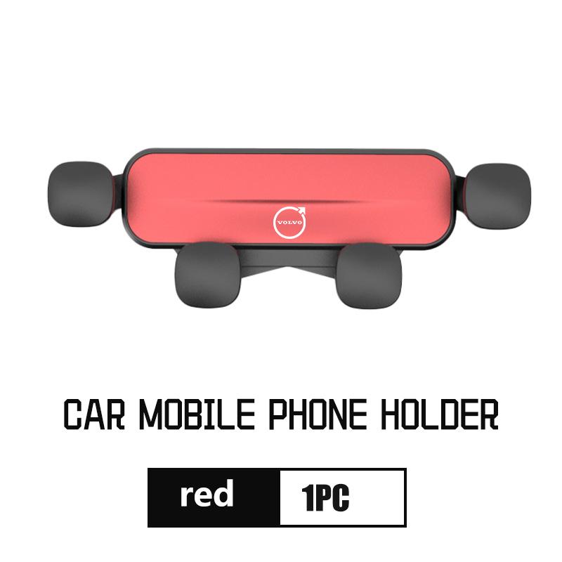 For Volvo Metal Car Air Vent Phone Holder Snap On Universal Mobile Phone Bracket XC90 XC60 C30 S60 C70 XC40 V40 XC70 V70 V60 S80