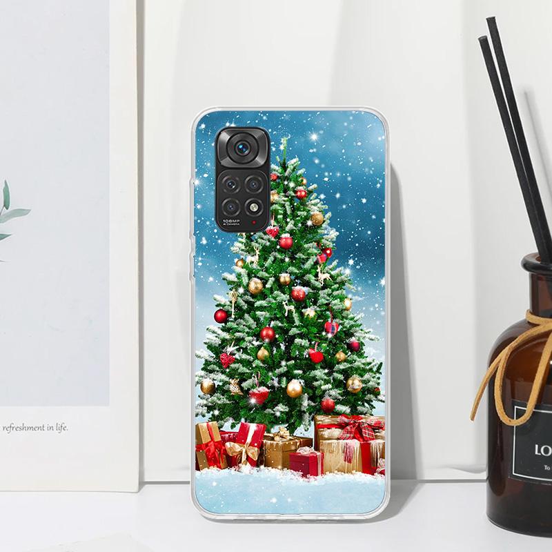 Merry Christmas Tree Snow Phone Case For Xiaomi Redmi Note 15 13 14S 14 Pro Plus 12S 11S 10S 12 11E 10 11T Art Fundas Back Cover