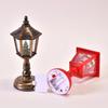 Yousheng Рождественская настольная лампа музыкальный ночник с мини-фигурками сверкающие блестки стоячий фонарь для прикроватного столика каминная полка