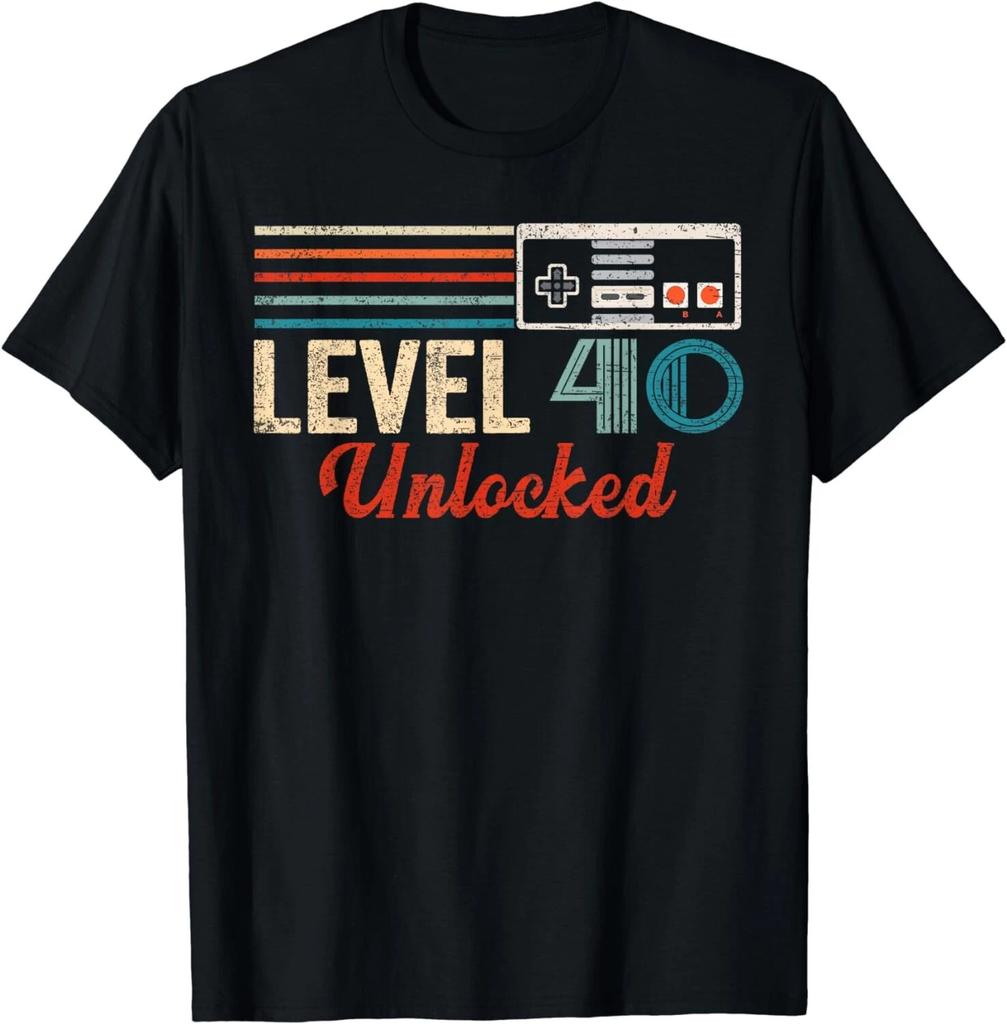 Unlocked Level 40 Birthday Boy Video Game Controller Gift Unisex T-Shirt