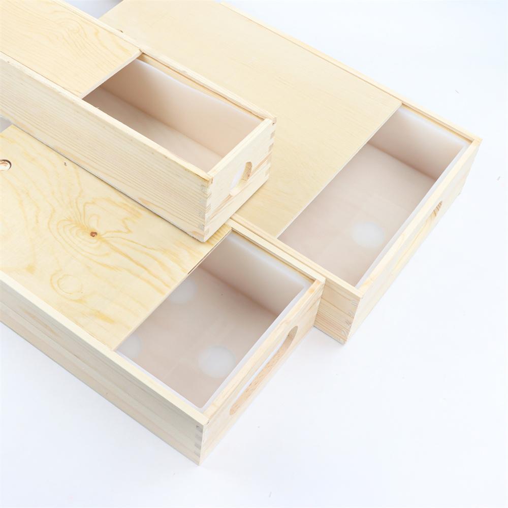 2.5/5L Square Rectangle Soap Making Mold Wooden Box Silicone Liner DIY 8KG Soap Mold With Wooden Box 8000ml Wood Soap Mould