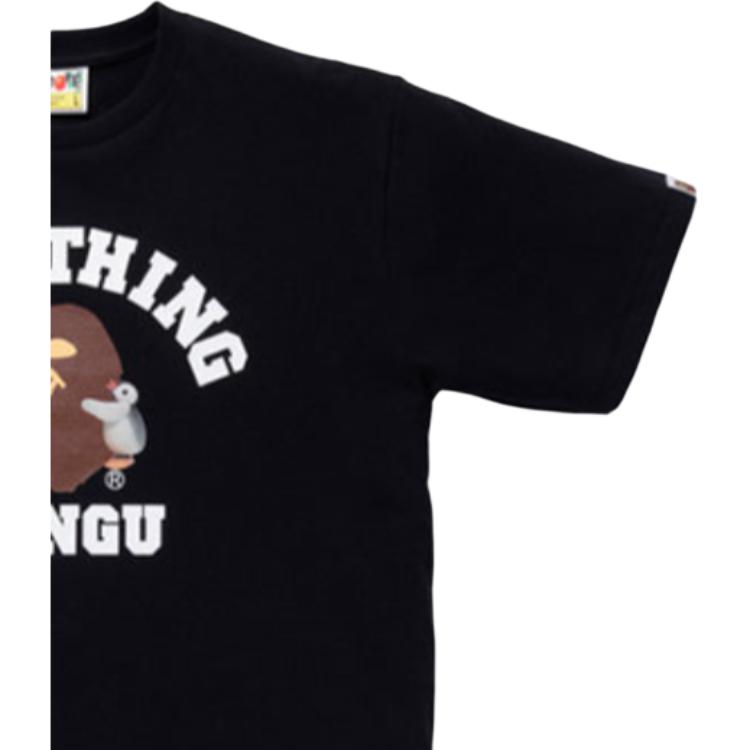 A BATHING APE Head T-Shirts Men's Crew Neck Moderate 0ZXTEM110929E