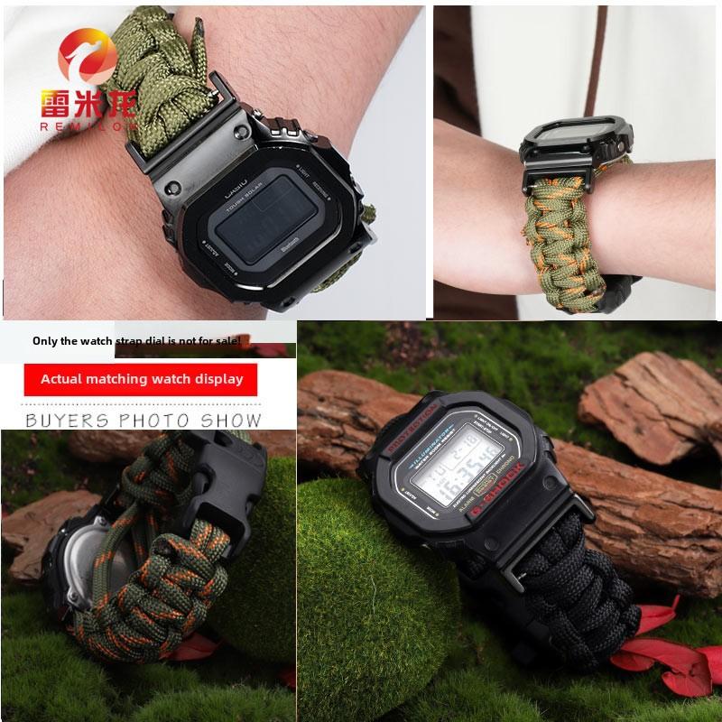 Плетеный нейлоновый ремешок для часов Для Casio Gshock dw5600 GW-M5610 Ga100 GA2100 GM-5600 модификация ткань dw-5600 Аксессуары для спортивных часов