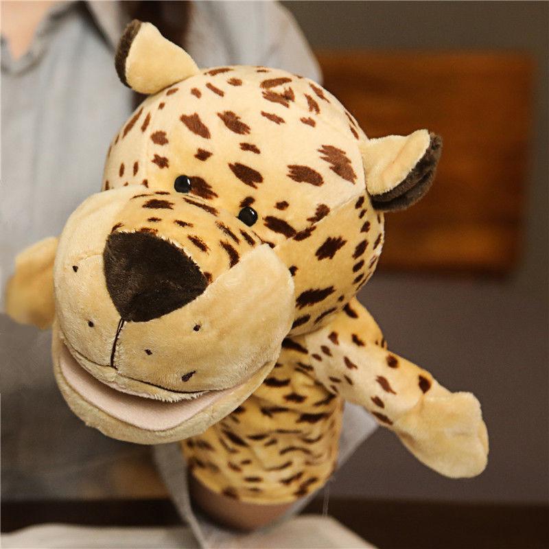 Stuffed Plush Animals Playthings Hand Finger Story Puppet Kawaii Dolls Learning Infant Playthings Duck Lamb Cow Dog Horse Kids Toy Gift Idea