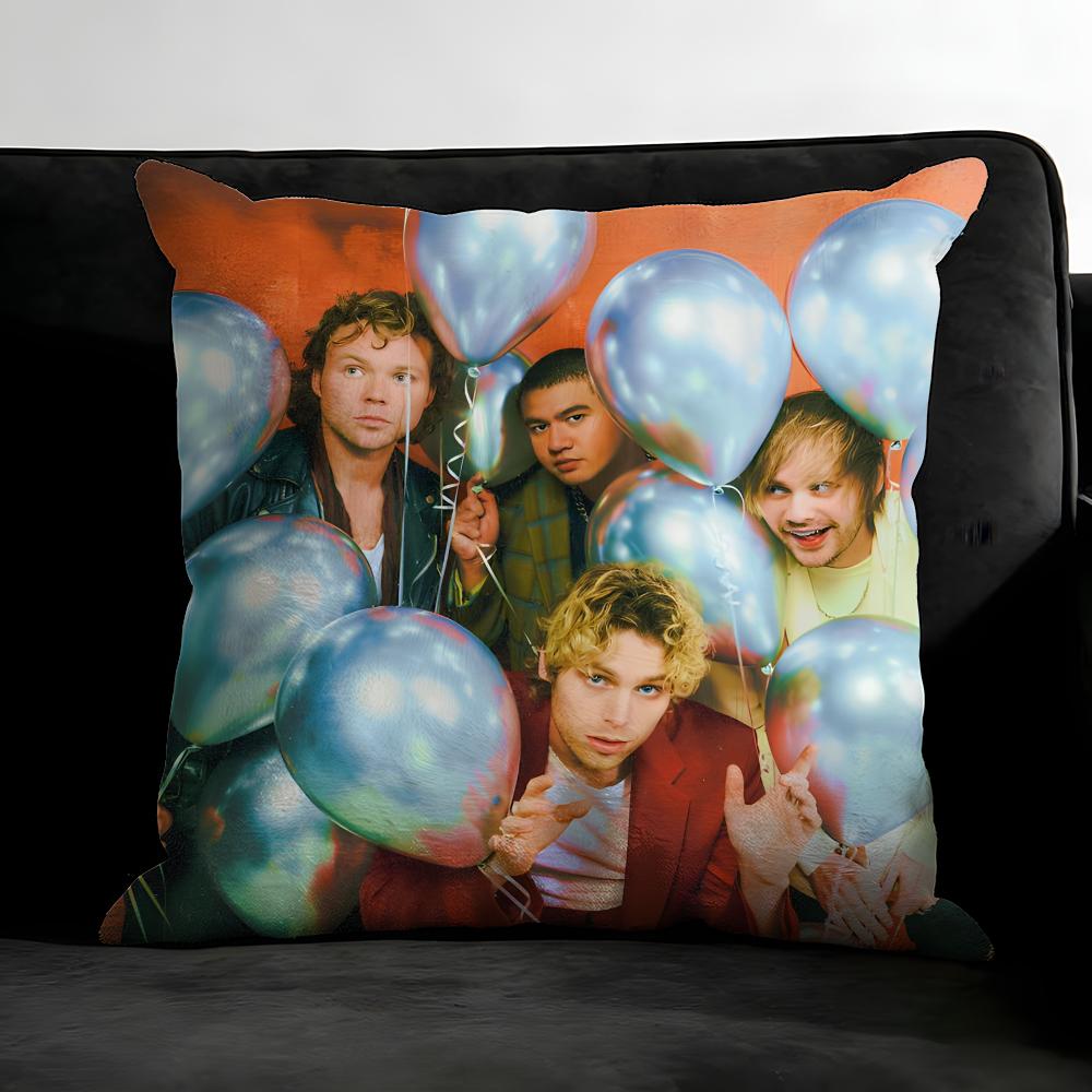 5-5Sos Band Подушка-подушка для cushion Cover Наволочка Ультрамягкая, приятная для кожи ткань Комфорт как в облаках и скрытая молния