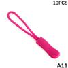 10 Pcs Zipper Pull Puller End Fit Rope Tag Replacement Clip Broken Buckle Fixer Zip Cord Tab Travel Bag Suitcase Tent