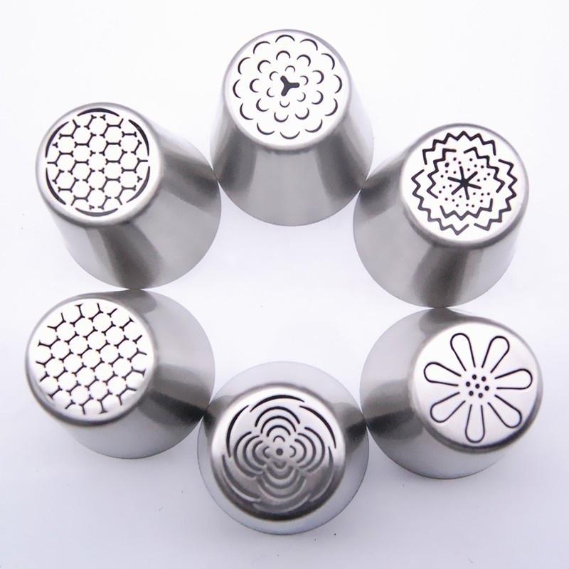 Dessert Decorators Icing Piping Nozzles Russian Tulip Stainless Steel Nozzle 8pcs