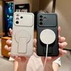 Для Magsafe Магнитная подставка Чехол для телефона Для Samsung Galaxy A57 A37 A17 A07 A56 A36 A26 A16 A06 A55 A35 A25 A15 Защитная крышка для объектива