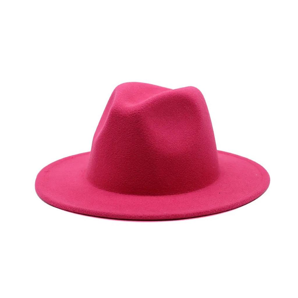 Унисекс Минималистский шерстяной цилиндр Jazz Hat