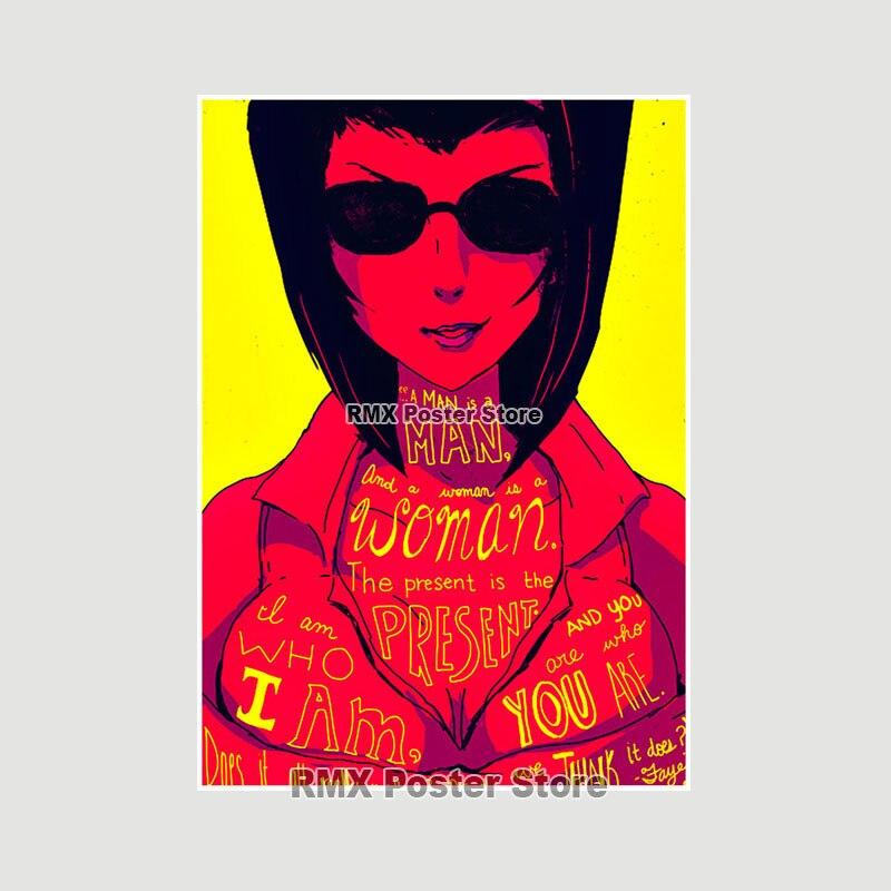 Ковбой Бибоп плакаты белая бумага аниме фигурки принты живопись фотографии гостиная бар украшения домашний декор манга наклейки на стену