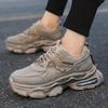 Мужская обувь новая летняя дышащая обувь для папы модная повседневная обувь мужская толстая подошва увеличивающая рост кроссовки для бега мужские