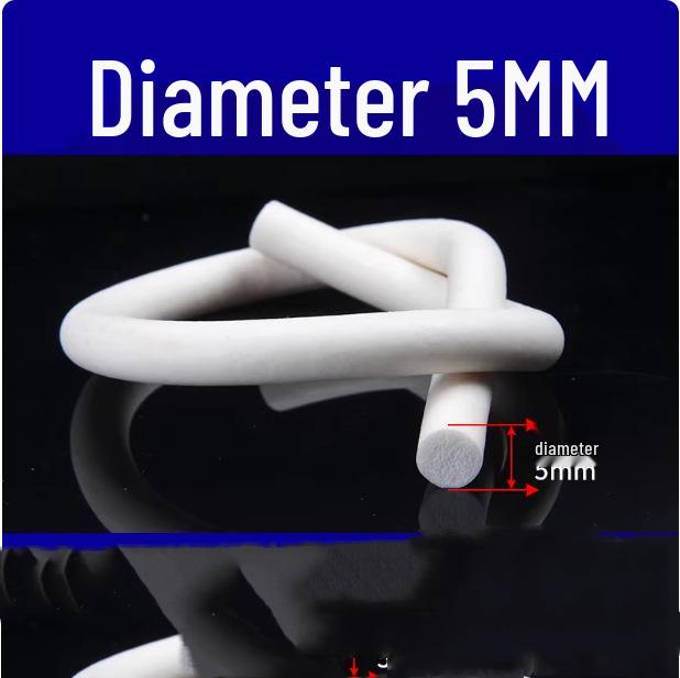 Круглый шнур из силиконовой пены - Термостойкая уплотнительная лента (2/3/4/5/6/7/8/9/10 мм)