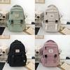 Student Nylon Durable Backpack With Interior Laptop Pocket For Daily Commutes
