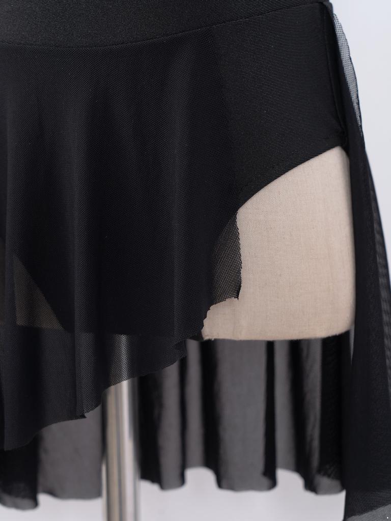 Детское балетное гимнастическое трико для девочек, платье без рукавов с блестящими пайетками, лирическое танцевальное платье для выступления на сцене