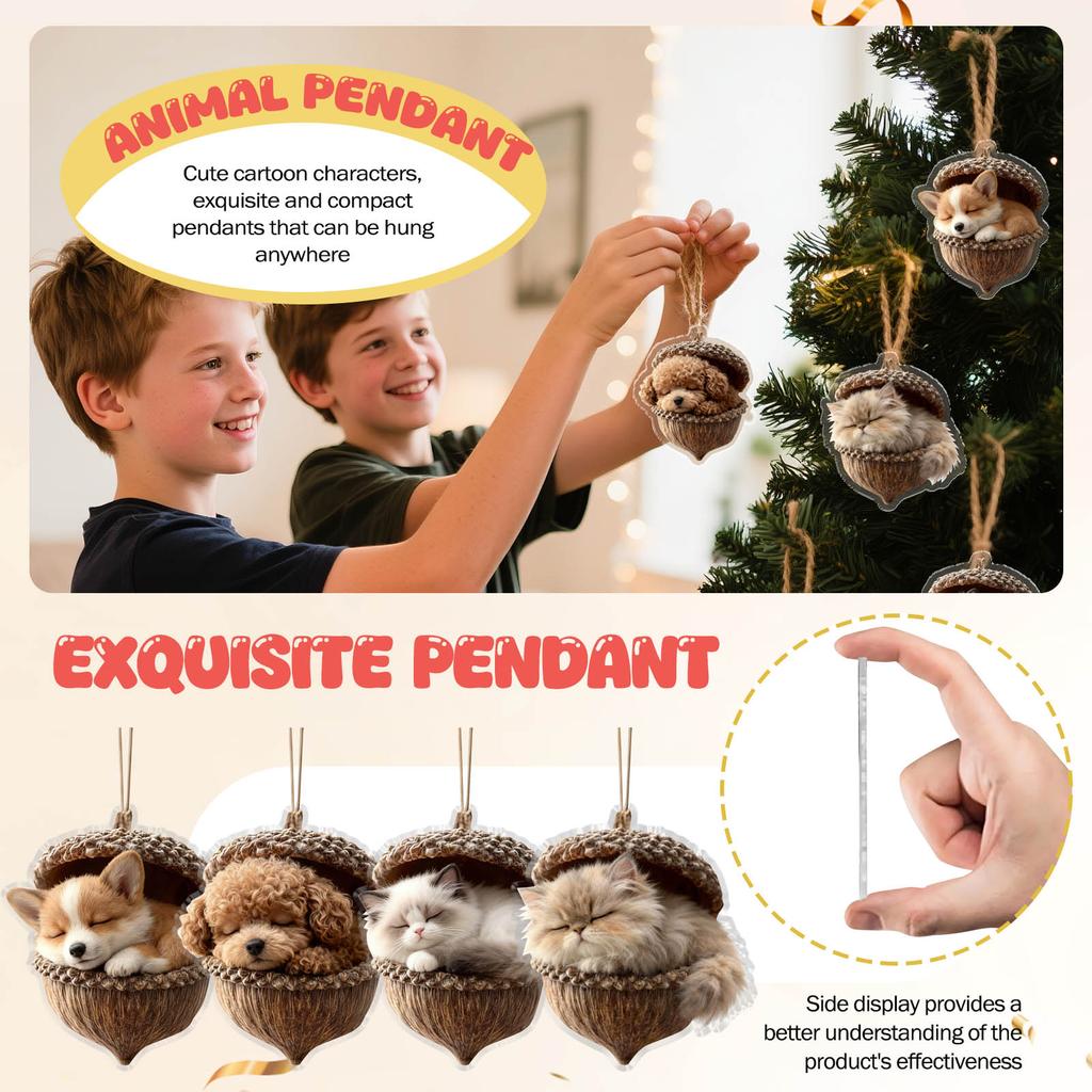 Christmas Decoration Pendant Christmas Tree Christmas Tree And Gift Box Decoration