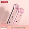15cm Cat Paw Transparent Ruler - Creative Stationery for Students