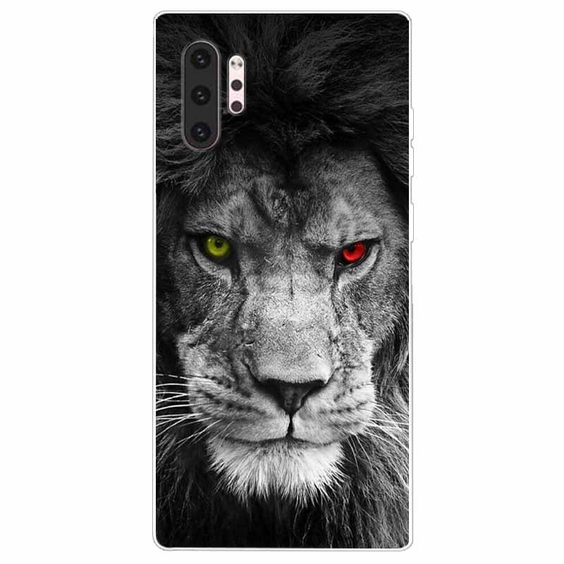 Phone Case For Samsung Note 10 Pro Plus Cover Note10 Silicone Soft Painted Wolf Coque for Samsung Galaxy Note 10 Lite TPU Bumper