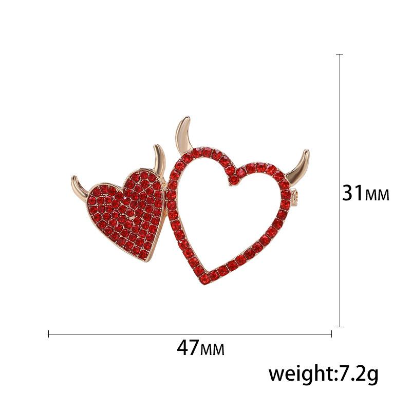 Универсальная брошь Love Brooch High-End Fashion со стразами Love Pin Женская одежда Аксессуары Корсаж