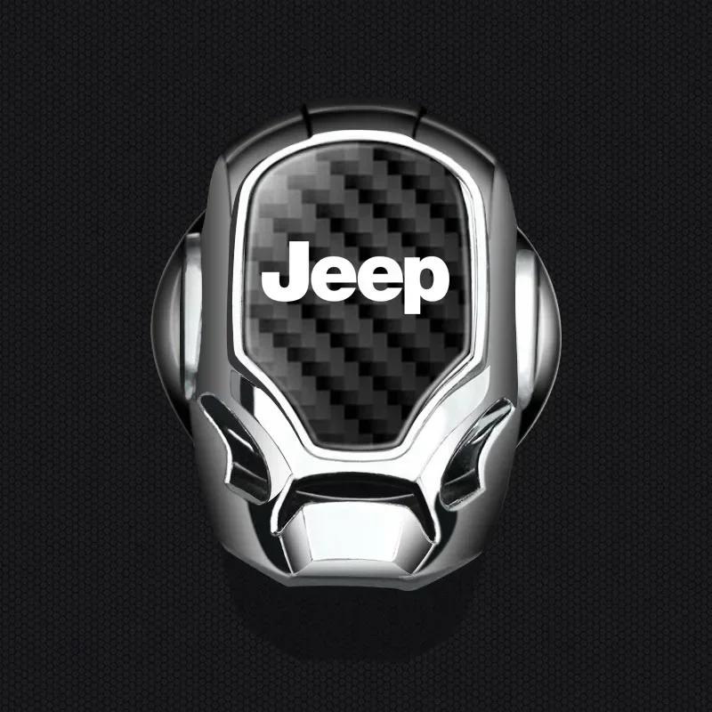 1PCS Car One Click Start Button Cover Decoration Car Interior Decoration For Jeep Wrangler Cherokee Renegade Gladiator