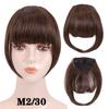 Fringe Bangs Synthetic Hair Extensions Clip In Bangs 6 Inch Short Straight Hairpiece Front Neat Bang Two Side Blonde