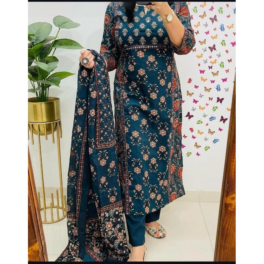 Женский дизайнерский костюм сальвар-камиз курти брюки дупатта индийская праздничная одежда топ туника SC-2184a